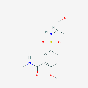 2-methoxy-5-{[(2-methoxy-1-methylethyl)amino]sulfonyl}-N-methylbenzamide