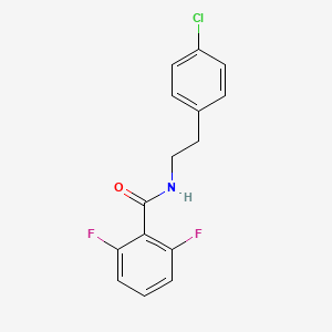 molecular formula C15H12ClF2NO B4656321 N-[2-(4-chlorophenyl)ethyl]-2,6-difluorobenzamide 