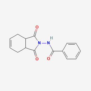 molecular formula C15H14N2O3 B4656343 N-(1,3-dioxo-1,3,3a,4,7,7a-hexahydro-2H-isoindol-2-yl)benzamide 