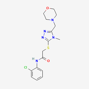 N-(2-chlorophenyl)-2-{[4-methyl-5-(4-morpholinylmethyl)-4H-1,2,4-triazol-3-yl]thio}acetamide