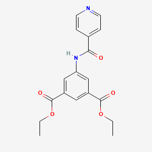 molecular formula C18H18N2O5 B4656358 diethyl 5-(isonicotinoylamino)isophthalate 
