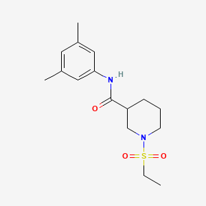 molecular formula C16H24N2O3S B4656382 N-(3,5-dimethylphenyl)-1-(ethylsulfonyl)-3-piperidinecarboxamide 