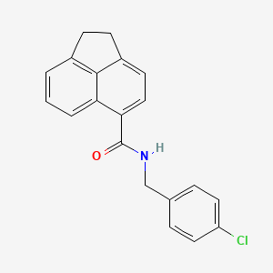 molecular formula C20H16ClNO B4656404 N-(4-chlorobenzyl)-1,2-dihydro-5-acenaphthylenecarboxamide 