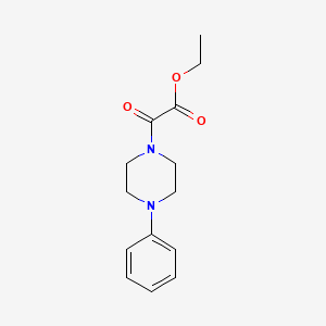 molecular formula C14H18N2O3 B4656413 ethyl oxo(4-phenyl-1-piperazinyl)acetate 