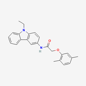 molecular formula C24H24N2O2 B4656453 2-(2,5-dimethylphenoxy)-N-(9-ethyl-9H-carbazol-3-yl)acetamide 