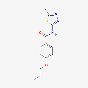 N-(5-methyl-1,3,4-thiadiazol-2-yl)-4-propoxybenzamide