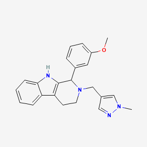 1-(3-methoxyphenyl)-2-[(1-methyl-1H-pyrazol-4-yl)methyl]-2,3,4,9-tetrahydro-1H-beta-carboline