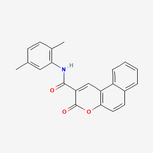 molecular formula C22H17NO3 B4656522 N-(2,5-dimethylphenyl)-3-oxo-3H-benzo[f]chromene-2-carboxamide 