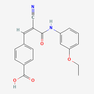 4-[(Z)-2-cyano-3-(3-ethoxyanilino)-3-oxoprop-1-enyl]benzoic acid