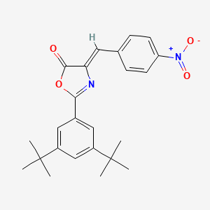 molecular formula C24H26N2O4 B4656608 (4Z)-2-(3,5-ditert-butylphenyl)-4-[(4-nitrophenyl)methylidene]-1,3-oxazol-5-one 