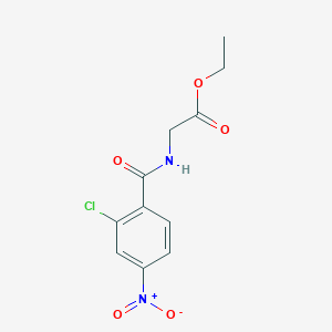 molecular formula C11H11ClN2O5 B4656616 ethyl N-(2-chloro-4-nitrobenzoyl)glycinate 