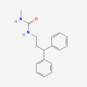 molecular formula C17H20N2O B4656689 N-(3,3-diphenylpropyl)-N'-methylurea 