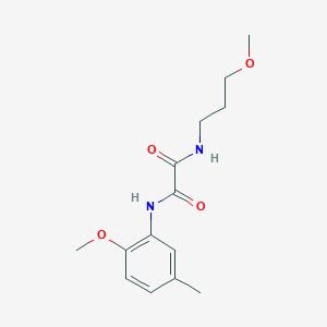 molecular formula C14H20N2O4 B4656715 N-(2-methoxy-5-methylphenyl)-N'-(3-methoxypropyl)ethanediamide 