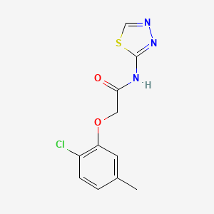 molecular formula C11H10ClN3O2S B4656717 2-(2-chloro-5-methylphenoxy)-N-1,3,4-thiadiazol-2-ylacetamide 