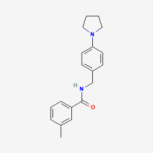 3-methyl-N-[4-(1-pyrrolidinyl)benzyl]benzamide