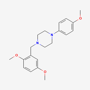 molecular formula C20H26N2O3 B4656854 1-(2,5-dimethoxybenzyl)-4-(4-methoxyphenyl)piperazine 