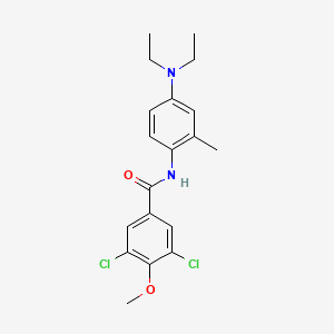 molecular formula C19H22Cl2N2O2 B4656881 3,5-dichloro-N-[4-(diethylamino)-2-methylphenyl]-4-methoxybenzamide 