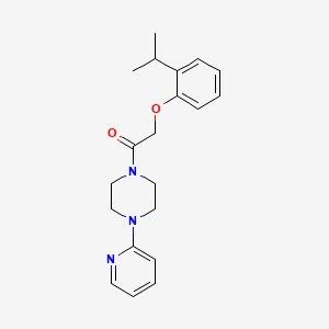 molecular formula C20H25N3O2 B4656901 1-[(2-isopropylphenoxy)acetyl]-4-(2-pyridinyl)piperazine 