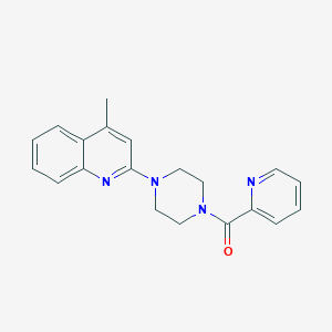 molecular formula C20H20N4O B4656962 4-methyl-2-[4-(2-pyridinylcarbonyl)-1-piperazinyl]quinoline 