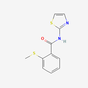 molecular formula C11H10N2OS2 B4657059 2-(methylthio)-N-1,3-thiazol-2-ylbenzamide CAS No. 749887-64-7