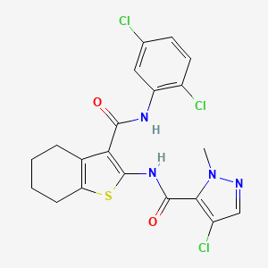 4-chloro-N-(3-{[(2,5-dichlorophenyl)amino]carbonyl}-4,5,6,7-tetrahydro-1-benzothien-2-yl)-1-methyl-1H-pyrazole-5-carboxamide