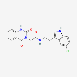 molecular formula C20H17ClN4O3 B4657114 N-[2-(5-chloro-1H-indol-3-yl)ethyl]-2-(2,4-dioxo-1,4-dihydro-3(2H)-quinazolinyl)acetamide 
