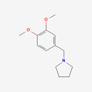 molecular formula C13H19NO2 B4657127 1-(3,4-dimethoxybenzyl)pyrrolidine 
