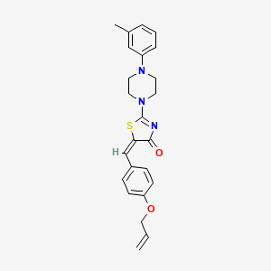 5-[4-(allyloxy)benzylidene]-2-[4-(3-methylphenyl)-1-piperazinyl]-1,3-thiazol-4(5H)-one