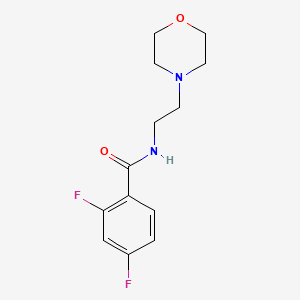 2,4-difluoro-N-[2-(4-morpholinyl)ethyl]benzamide