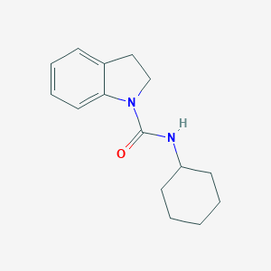 molecular formula C15H20N2O B465723 N-cyclohexyl-2,3-dihydroindole-1-carboxamide CAS No. 61589-27-3