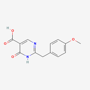 molecular formula C13H12N2O4 B4657385 2-(4-methoxybenzyl)-6-oxo-1,6-dihydro-5-pyrimidinecarboxylic acid 