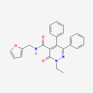 2-ethyl-N-(2-furylmethyl)-3-oxo-5,6-diphenyl-2,3-dihydro-4-pyridazinecarboxamide