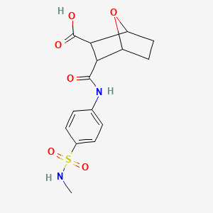 3-[({4-[(methylamino)sulfonyl]phenyl}amino)carbonyl]-7-oxabicyclo[2.2.1]heptane-2-carboxylic acid
