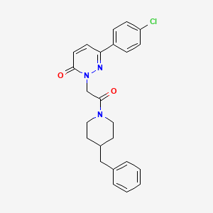 molecular formula C24H24ClN3O2 B4657467 2-[2-(4-benzyl-1-piperidinyl)-2-oxoethyl]-6-(4-chlorophenyl)-3(2H)-pyridazinone 
