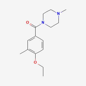 molecular formula C15H22N2O2 B4657469 1-(4-ethoxy-3-methylbenzoyl)-4-methylpiperazine 