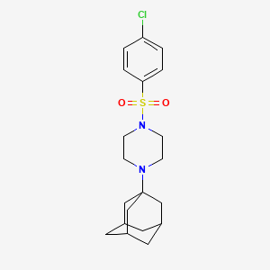 1-(1-adamantyl)-4-[(4-chlorophenyl)sulfonyl]piperazine