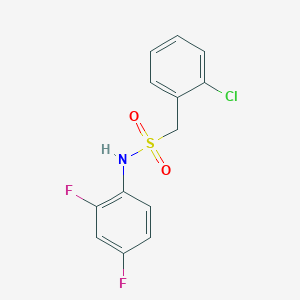 molecular formula C13H10ClF2NO2S B4657492 1-(2-chlorophenyl)-N-(2,4-difluorophenyl)methanesulfonamide 