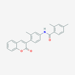 molecular formula C25H21NO3 B4657552 2,4-dimethyl-N-[3-methyl-4-(2-oxo-2H-chromen-3-yl)phenyl]benzamide 