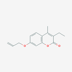 molecular formula C15H16O3 B4657570 7-(allyloxy)-3-ethyl-4-methyl-2H-chromen-2-one 