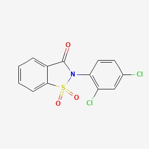 molecular formula C13H7Cl2NO3S B4657579 2-(2,4-dichlorophenyl)-1,2-benzisothiazol-3(2H)-one 1,1-dioxide 