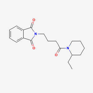 molecular formula C19H24N2O3 B4657630 2-[4-(2-ethyl-1-piperidinyl)-4-oxobutyl]-1H-isoindole-1,3(2H)-dione 