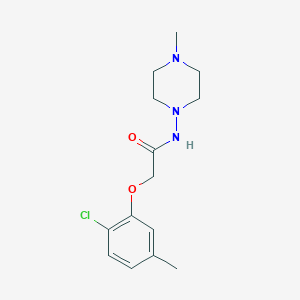 molecular formula C14H20ClN3O2 B4657648 2-(2-chloro-5-methylphenoxy)-N-(4-methyl-1-piperazinyl)acetamide 