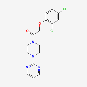 molecular formula C16H16Cl2N4O2 B4657664 2-{4-[(2,4-dichlorophenoxy)acetyl]-1-piperazinyl}pyrimidine 