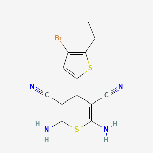 2,6-diamino-4-(4-bromo-5-ethyl(2-thienyl))-4H-thiin-3,5-dicarbonitrile