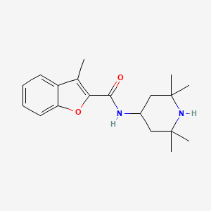 3-methyl-N-(2,2,6,6-tetramethyl-4-piperidinyl)-1-benzofuran-2-carboxamide