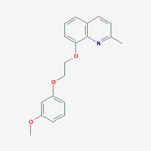 molecular formula C19H19NO3 B4657784 8-[2-(3-methoxyphenoxy)ethoxy]-2-methylquinoline 
