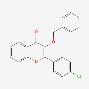 molecular formula C22H15ClO3 B4657816 3-(苄氧基)-2-(4-氯苯基)-4H-色满-4-酮 