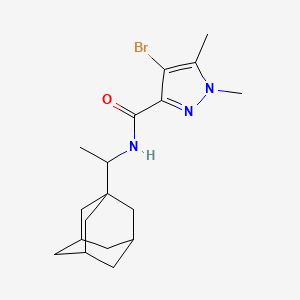 N-[1-(1-adamantyl)ethyl]-4-bromo-1,5-dimethyl-1H-pyrazole-3-carboxamide