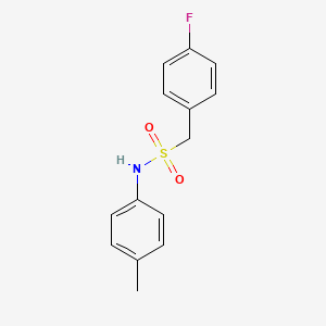 molecular formula C14H14FNO2S B4657962 1-(4-fluorophenyl)-N-(4-methylphenyl)methanesulfonamide 