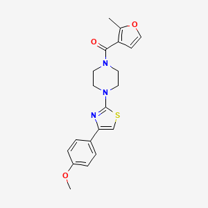 molecular formula C20H21N3O3S B4657979 1-[4-(4-methoxyphenyl)-1,3-thiazol-2-yl]-4-(2-methyl-3-furoyl)piperazine 
